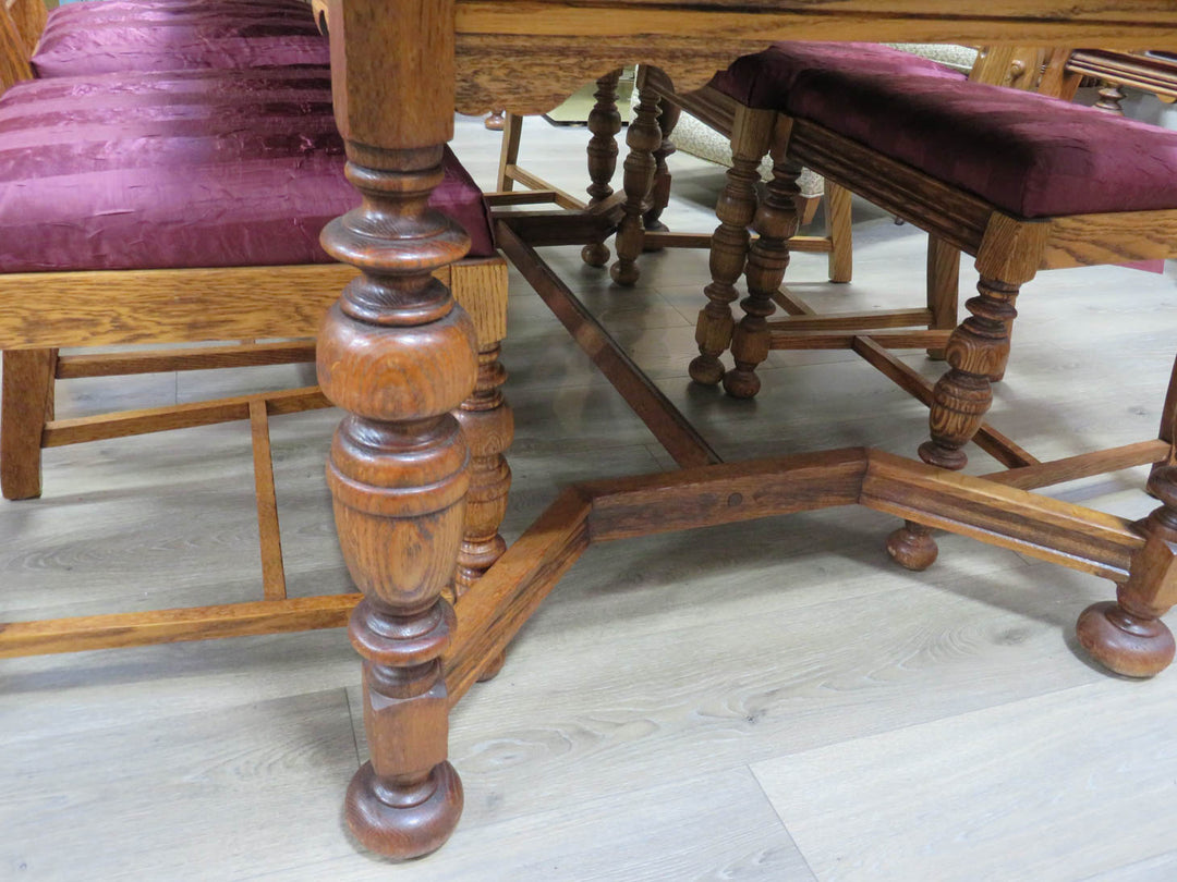 Oak Dining Table & Chairs