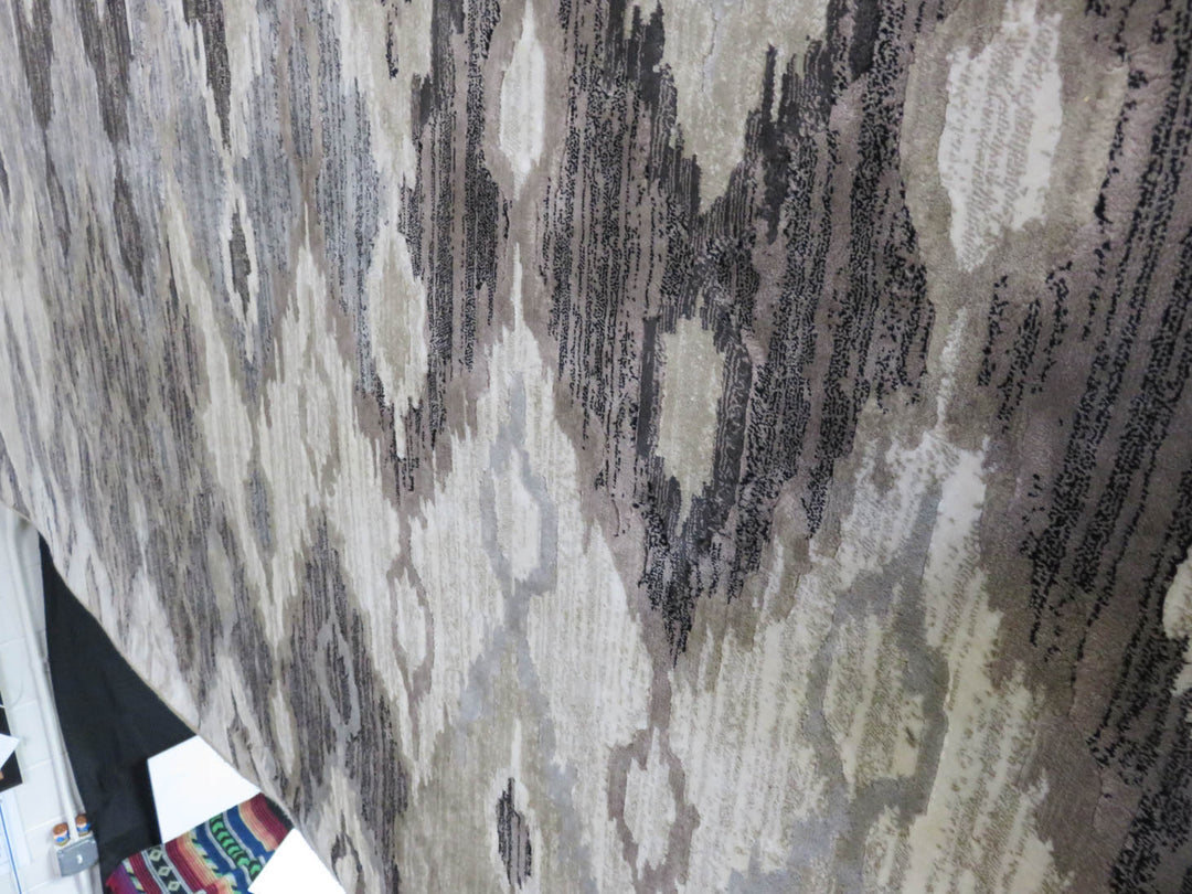 Ikat Pattern Area Rug