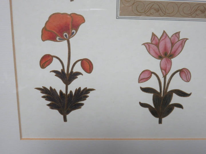 Botanical Print with Floral Border