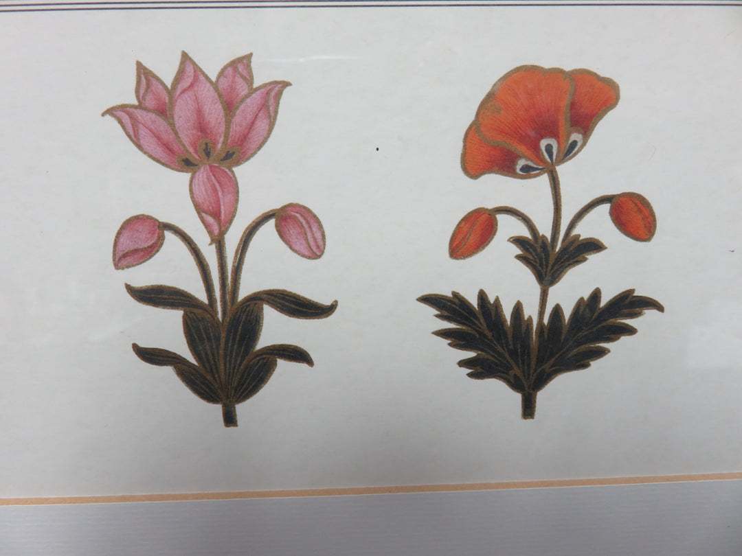 Botanical Print with Floral Border