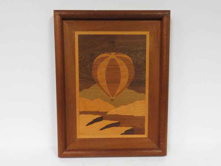 Marquetry Hot Air Balloon Artwork