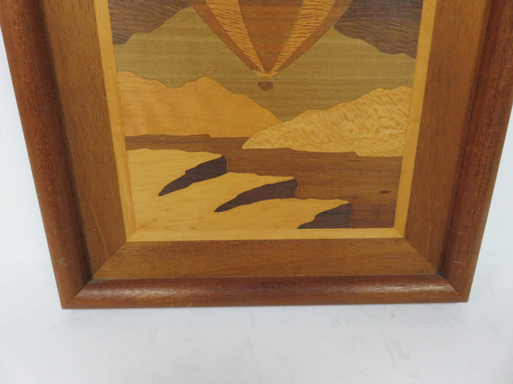 Marquetry Hot Air Balloon Artwork