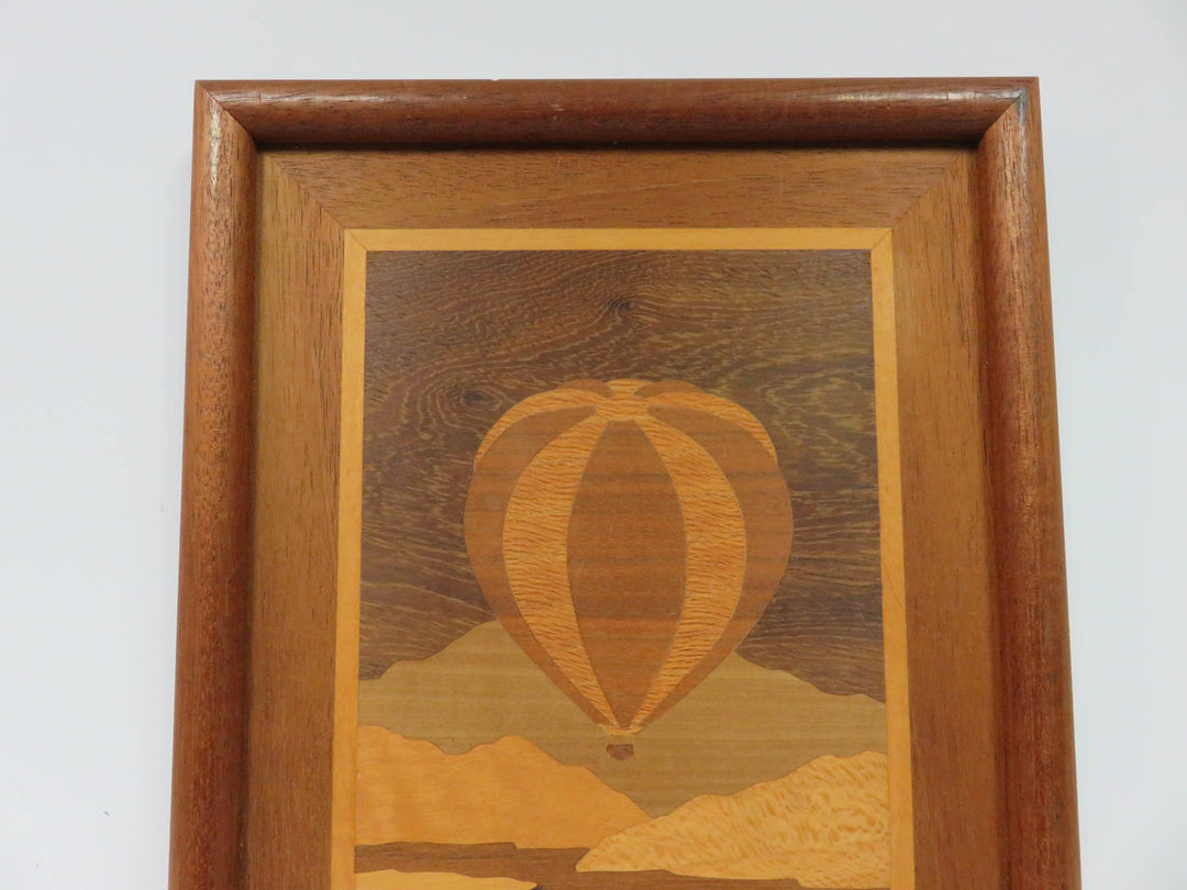 Marquetry Hot Air Balloon Artwork