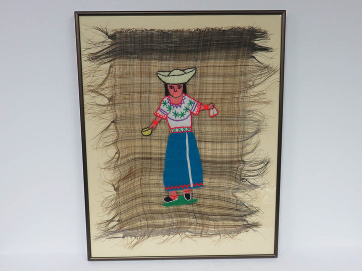 Peruvian Yarn and Horsehair Artwork