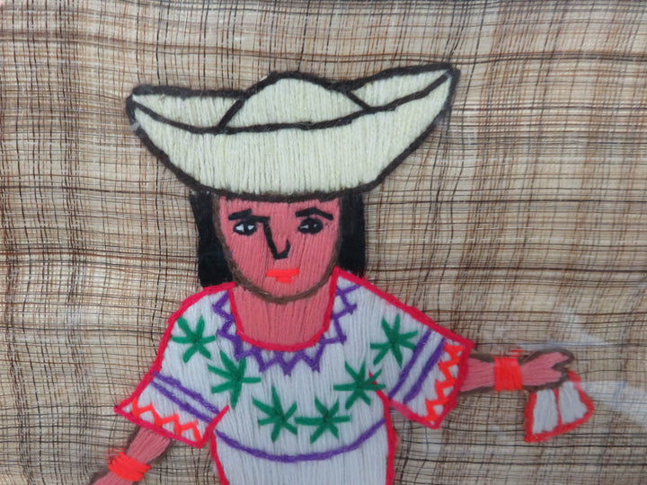 Peruvian Yarn and Horsehair Artwork