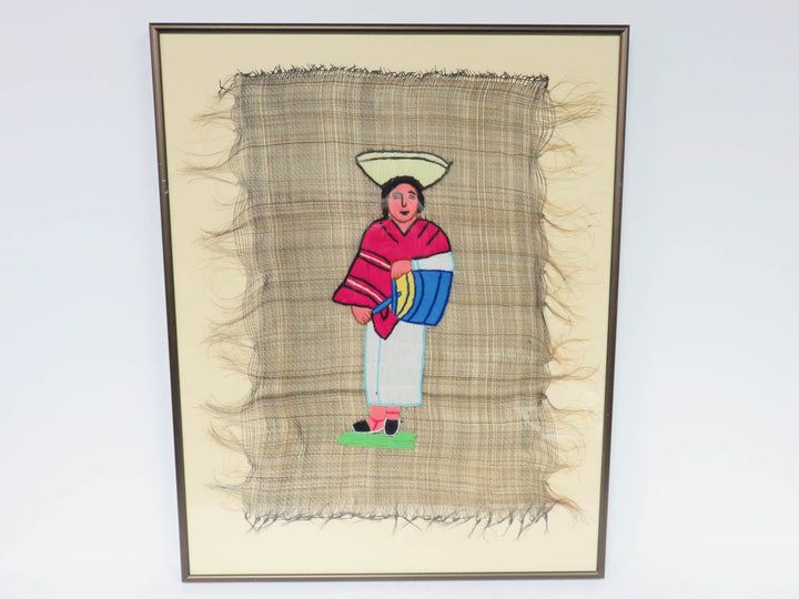 Peruvian Yarn and Horsehair Artwork