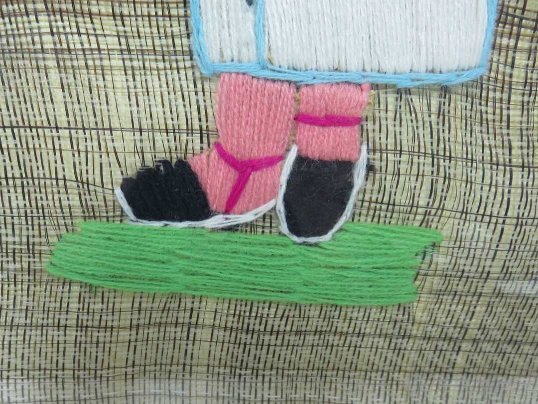 Peruvian Yarn and Horsehair Artwork