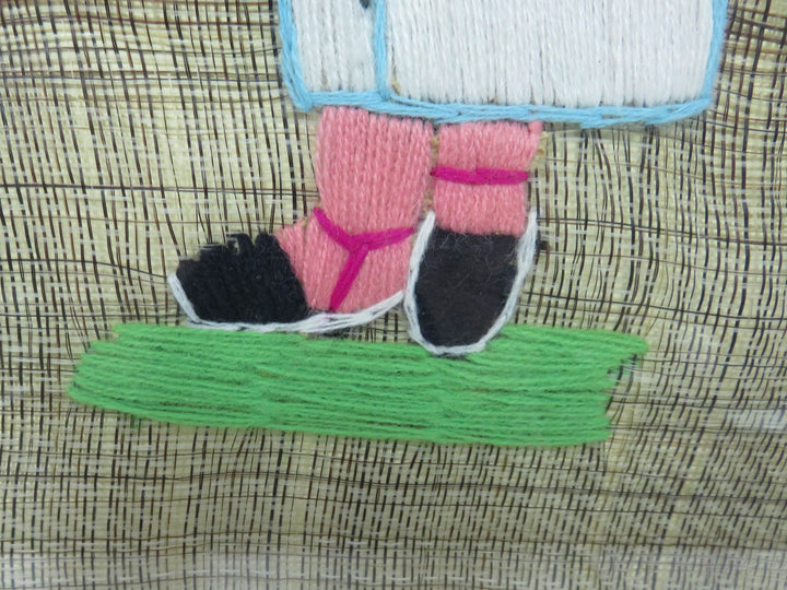 Peruvian Yarn and Horsehair Artwork