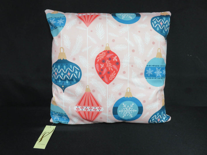 Pink Holiday Pillow