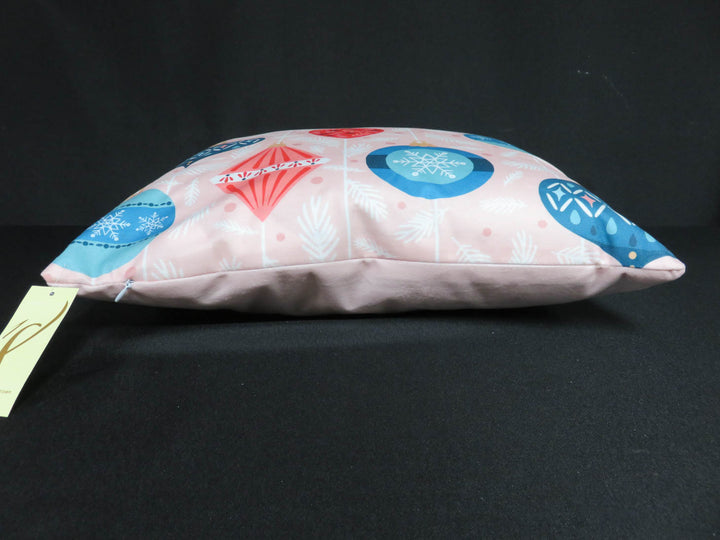 Pink Holiday Pillow