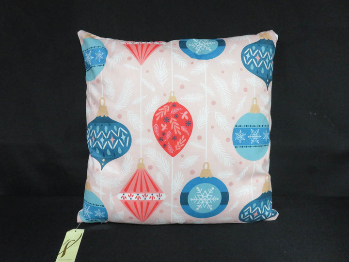 Pink Holiday Pillow