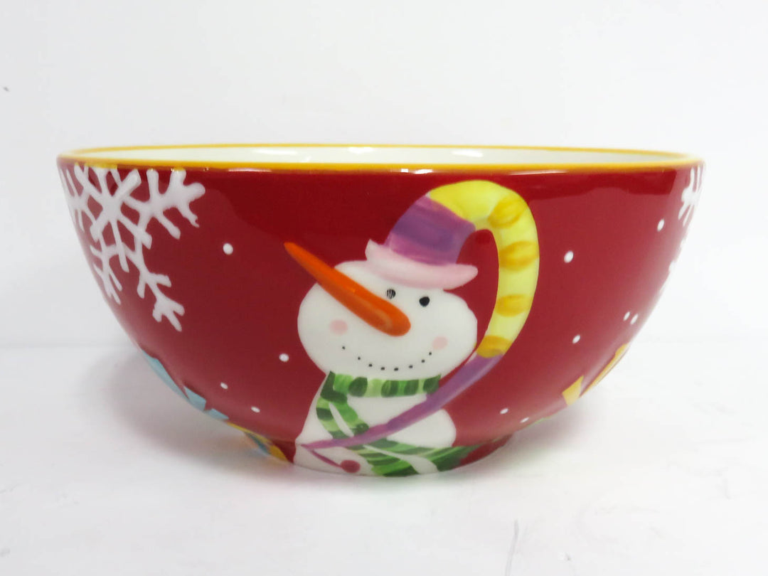 Pier 1 Snowman Serving Bowl