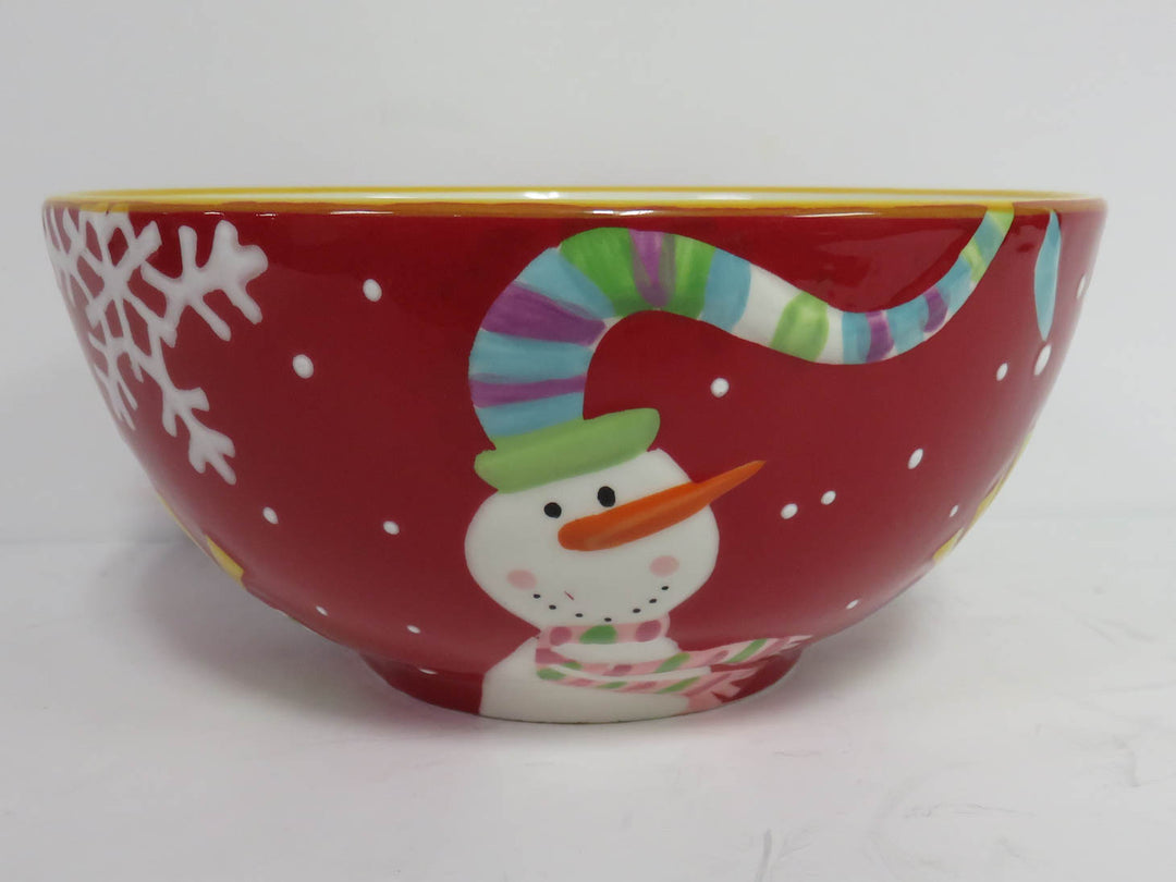 Pier 1 Snowman Serving Bowl
