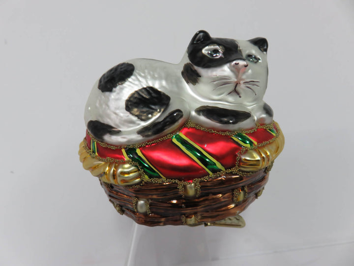 Cat in a Basket Ornament