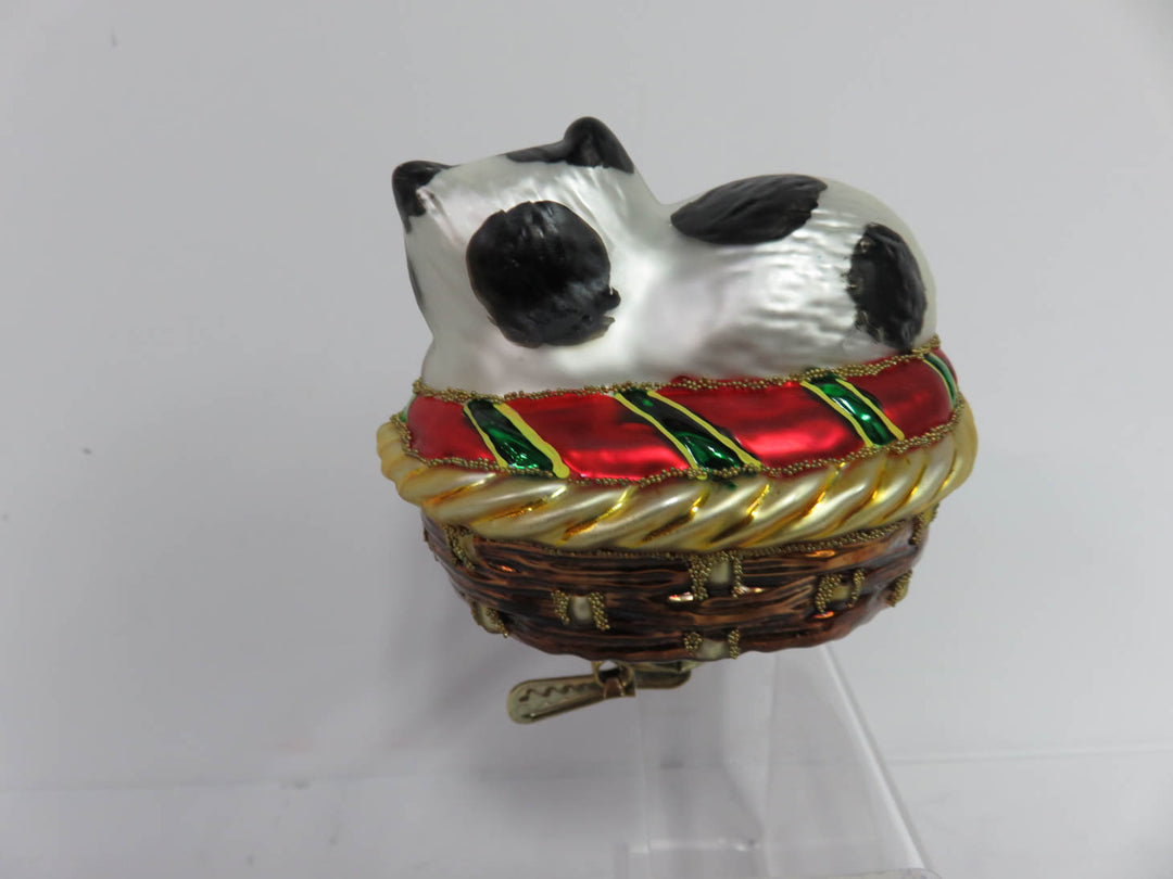 Cat in a Basket Ornament