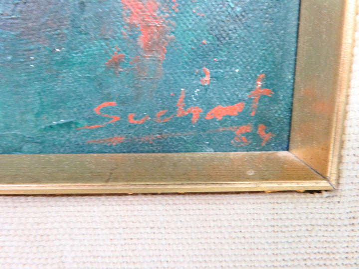 Original Oil Painting of Farm Workers