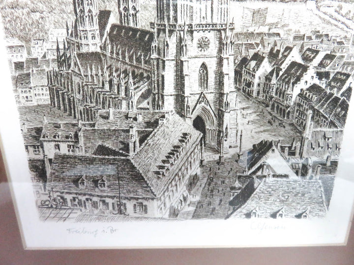 Cityscape Etching