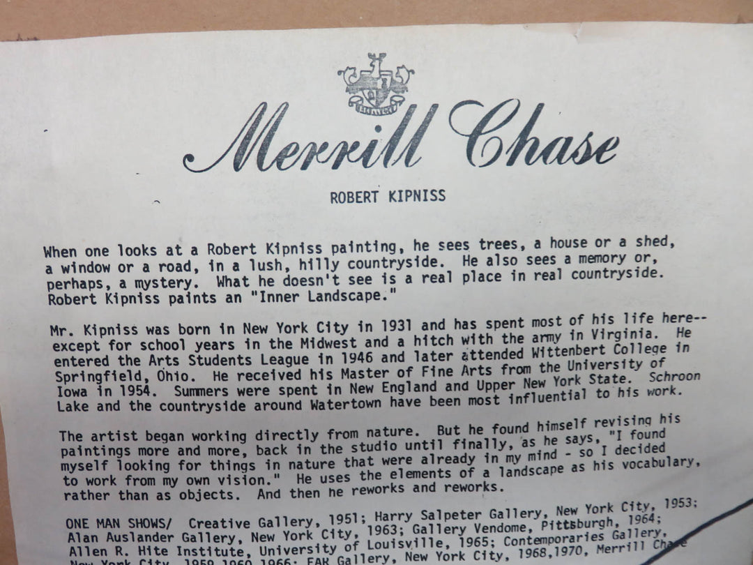 "Hillside Path" Lithograph by Kipniss