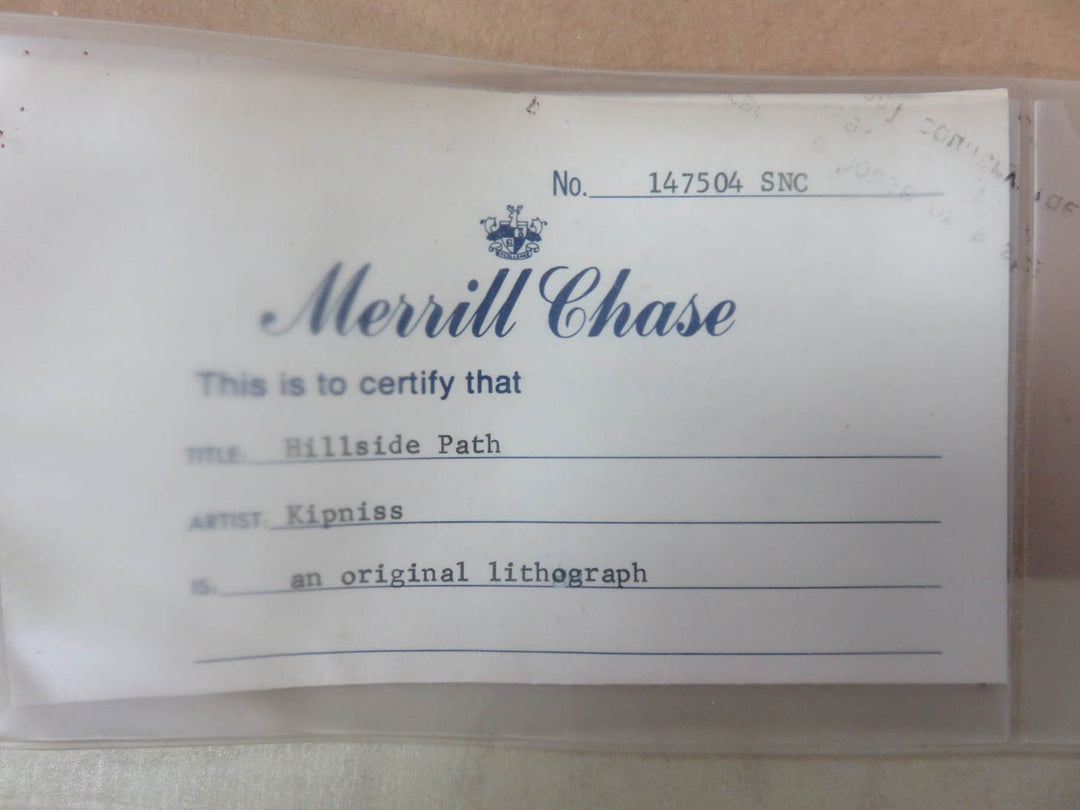 "Hillside Path" Lithograph by Kipniss