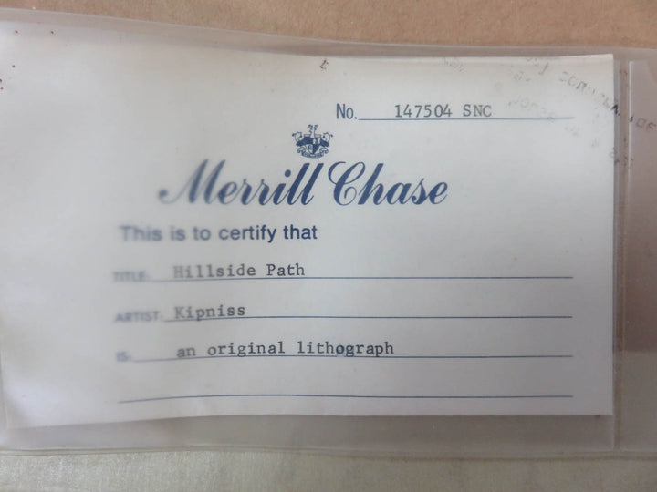 "Hillside Path" Lithograph by Kipniss