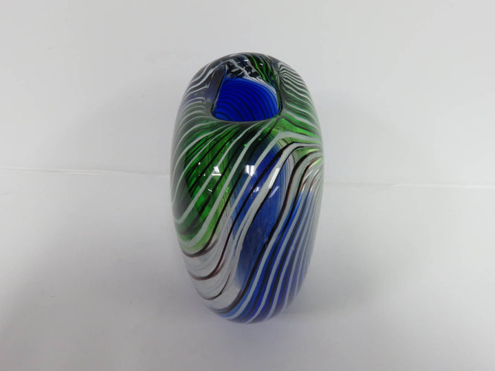 Swirled Art Glass Vase