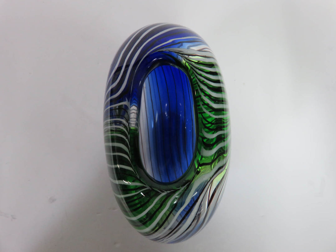 Swirled Art Glass Vase