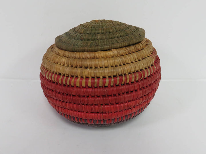 Colorful Coiled Basket