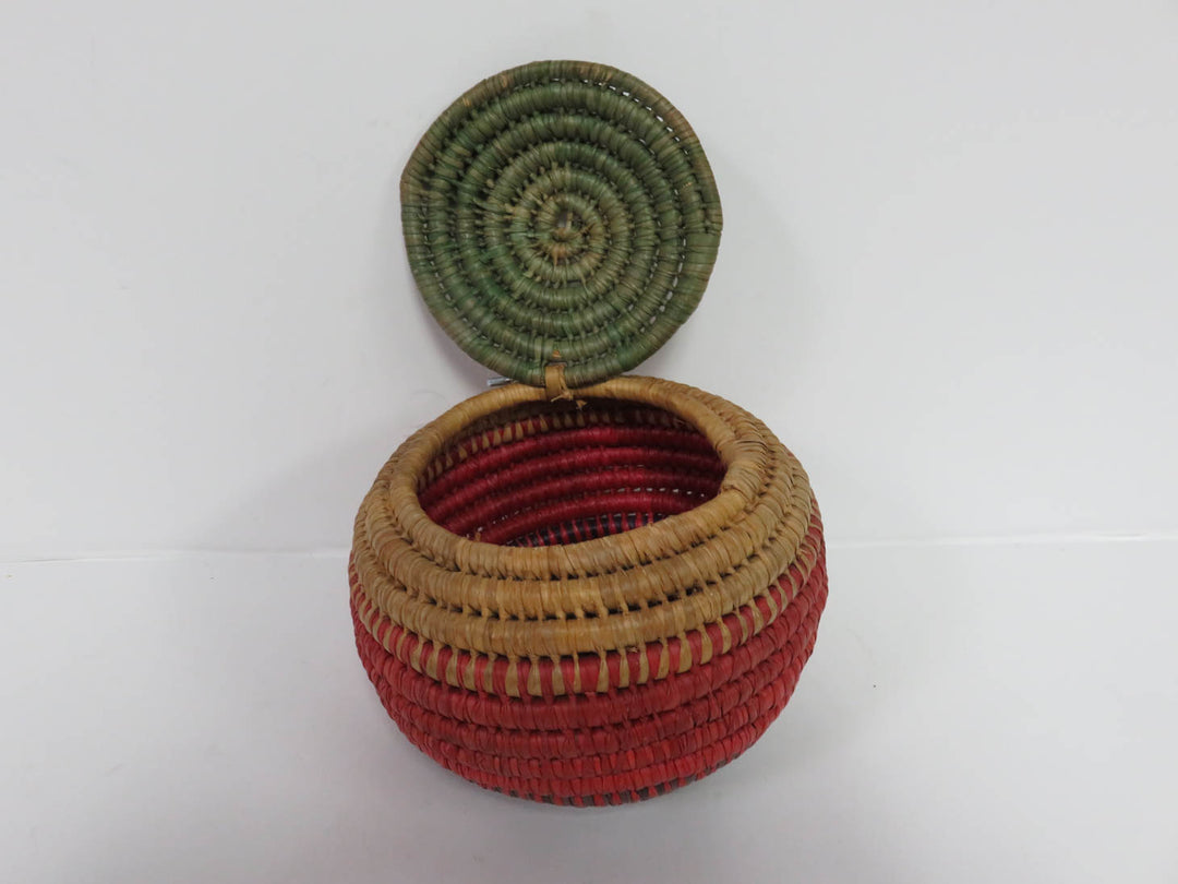 Colorful Coiled Basket