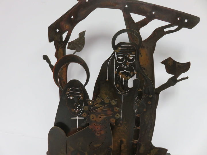 Metal Handcrafted Nativity Scene