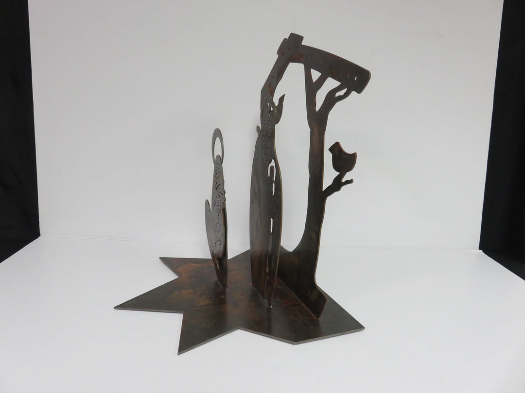 Metal Handcrafted Nativity Scene