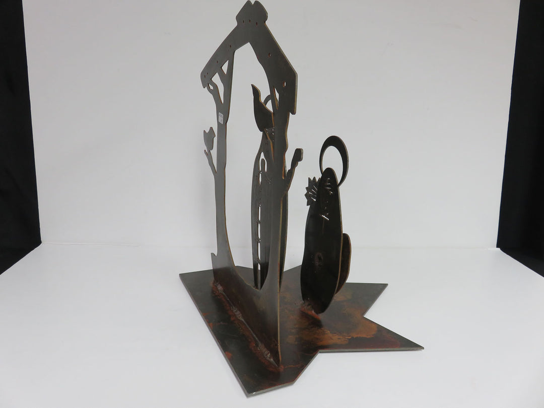 Metal Handcrafted Nativity Scene
