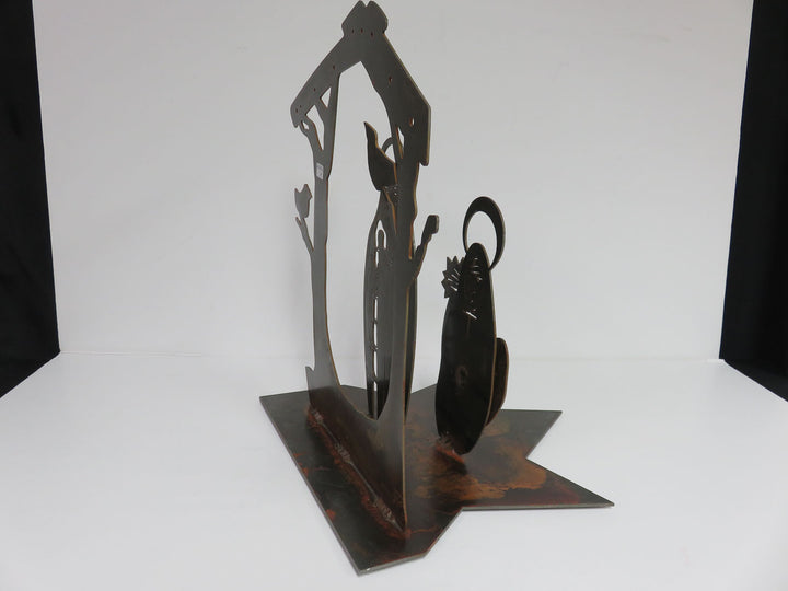 Metal Handcrafted Nativity Scene