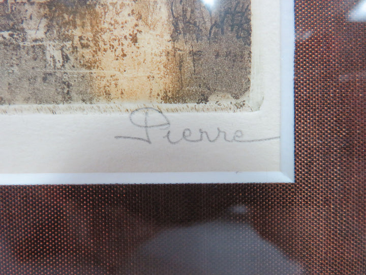 "Le Manoir" Signed Etching