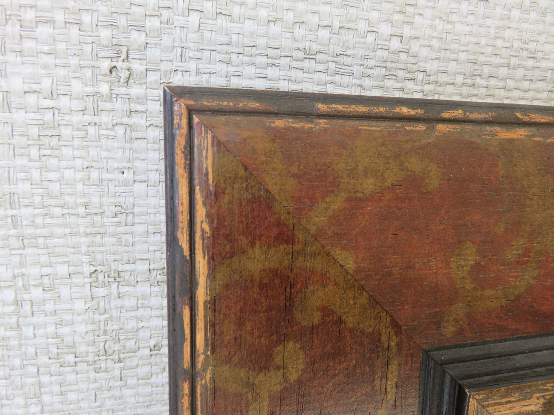 Distressed Framed Beveled Mirror