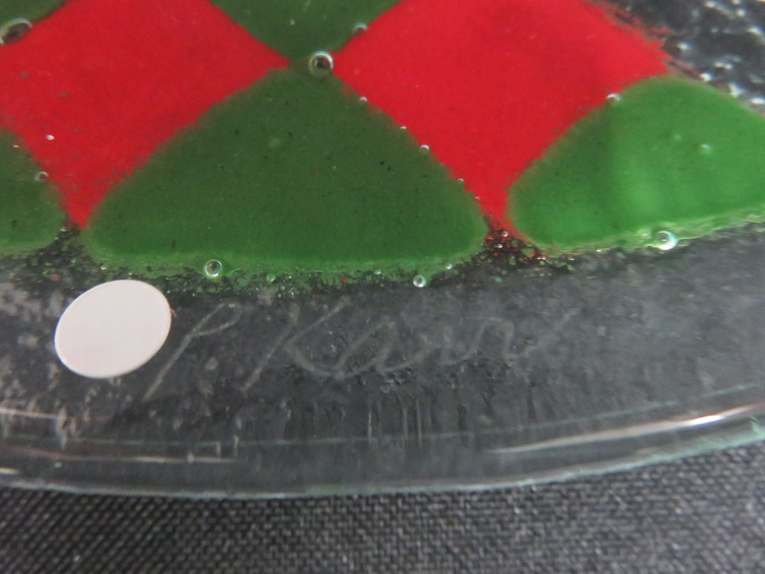 Peggy Karr White Cat Plate