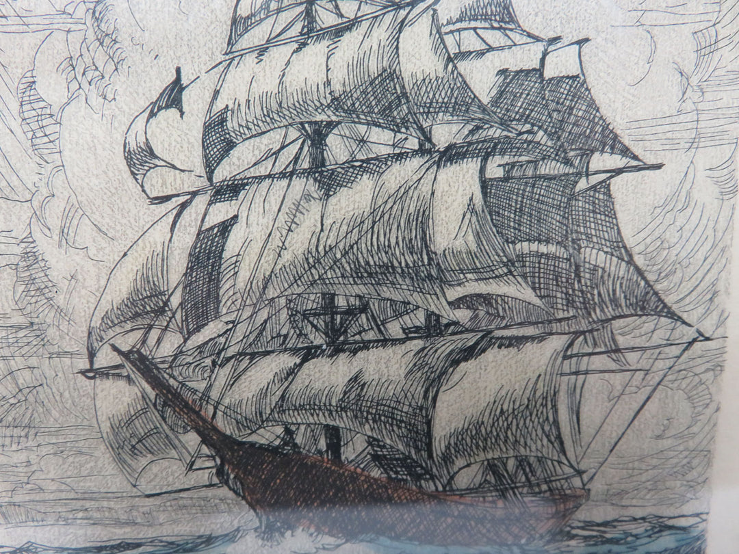 Tall Ship Print by Ron Hardy