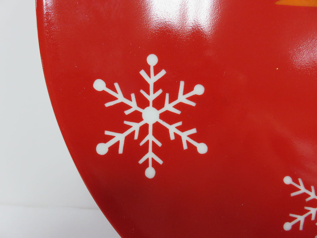 Crate & Barrel Snowman Platter