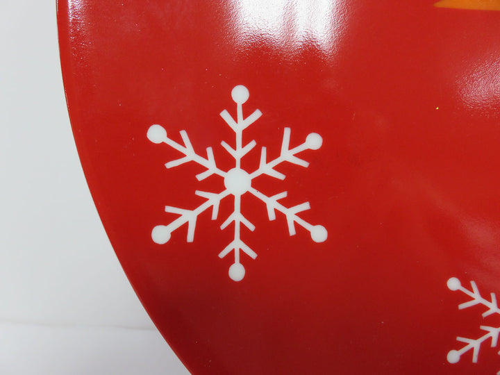 Crate & Barrel Snowman Platter