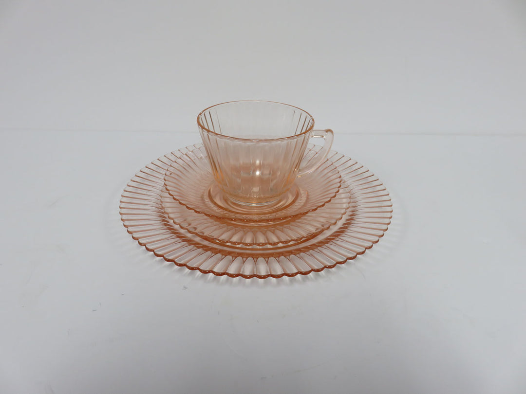 MacBeth-Evans Pink Glass Dish Set