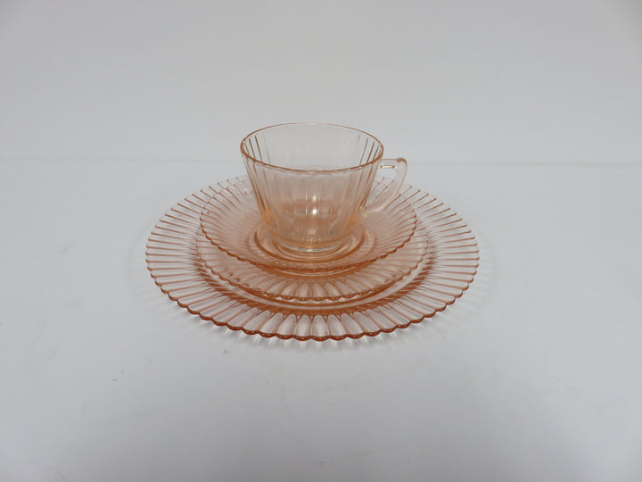 MacBeth-Evans Pink Glass Dish Set