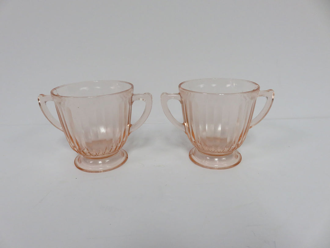 MacBeth-Evans Pink Glass Dish Set