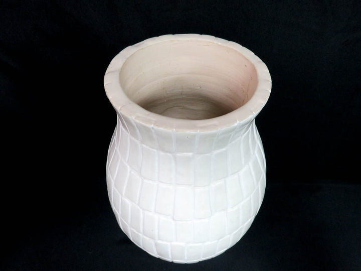 Textured Cream Vase