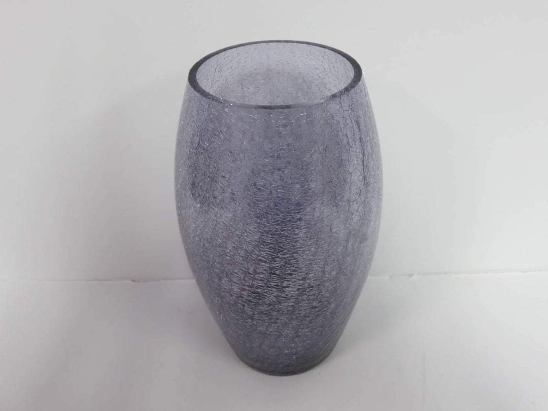 Amethyst Crackled Glass Vase