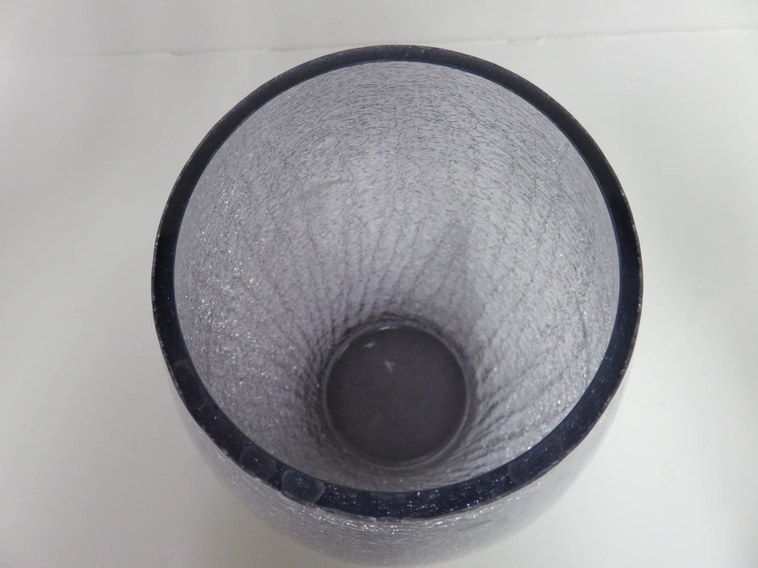 Amethyst Crackled Glass Vase