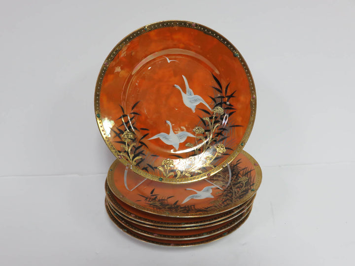 Vintage Japanese Lusterware Plates