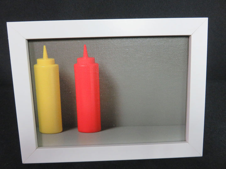 Condiment Dispensers Photograph on Canvas