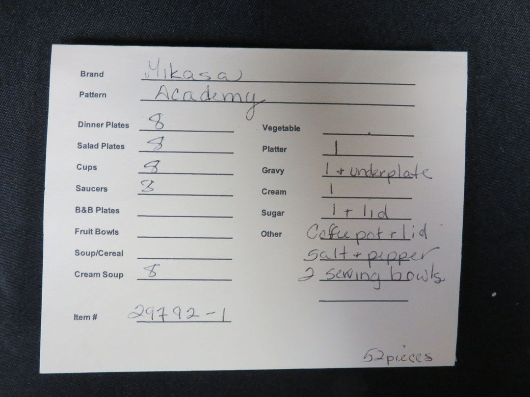 Mikasa China Set