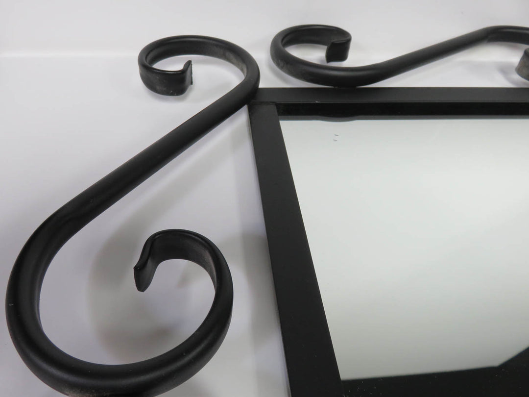 Black Scroll Frame Mirror