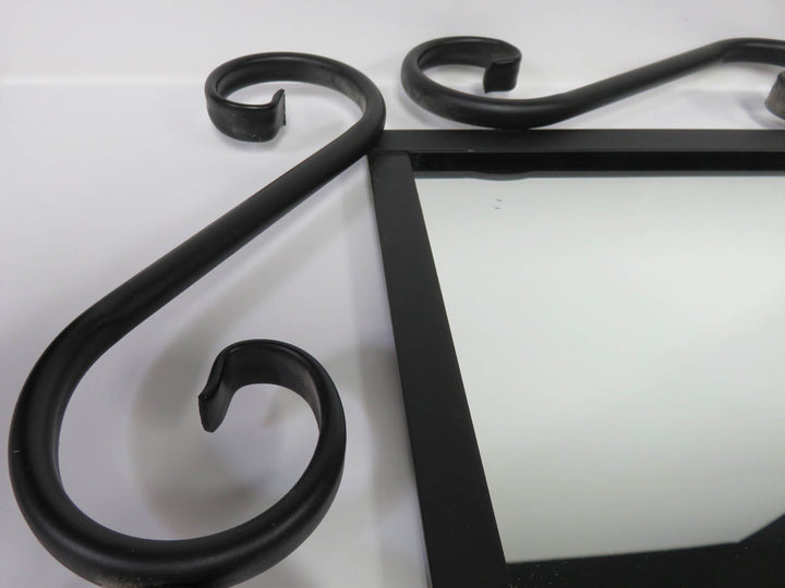 Black Scroll Frame Mirror