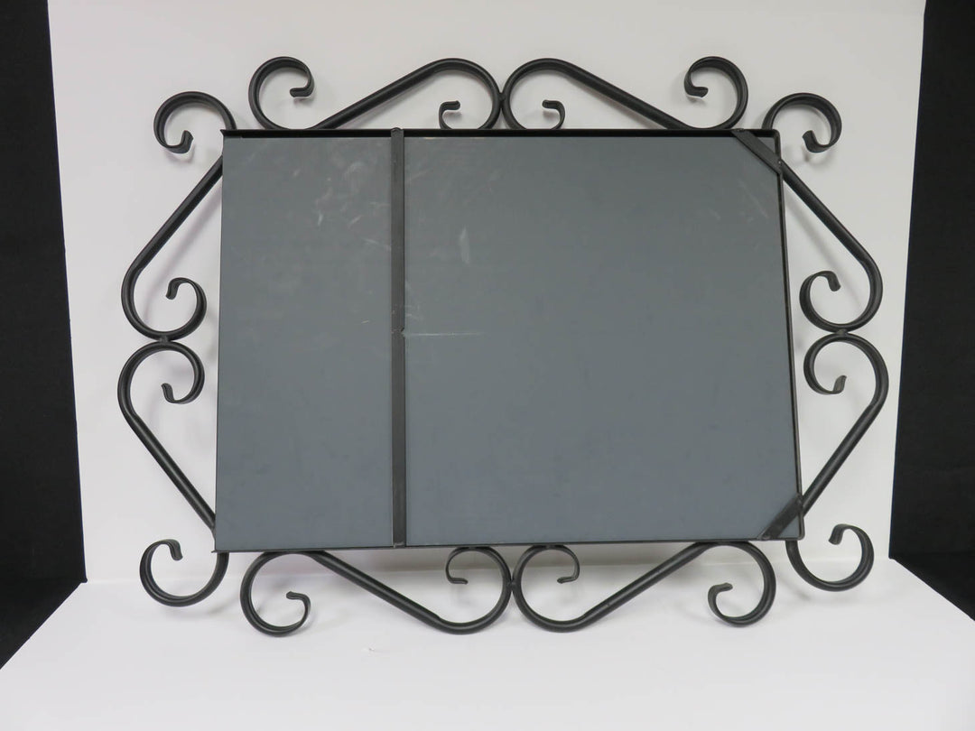 Black Scroll Frame Mirror